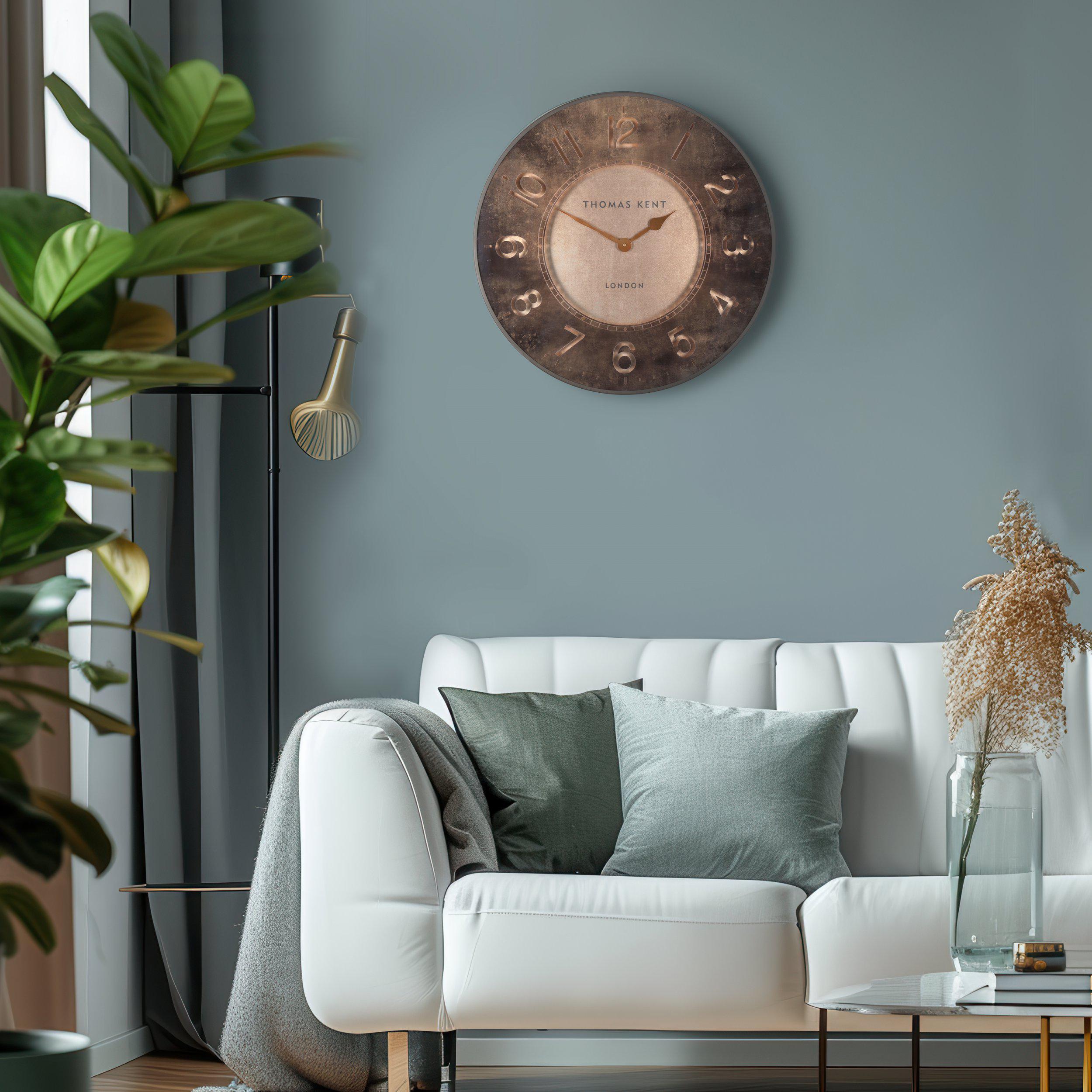 Sovereign Gold Wall Clock 21"